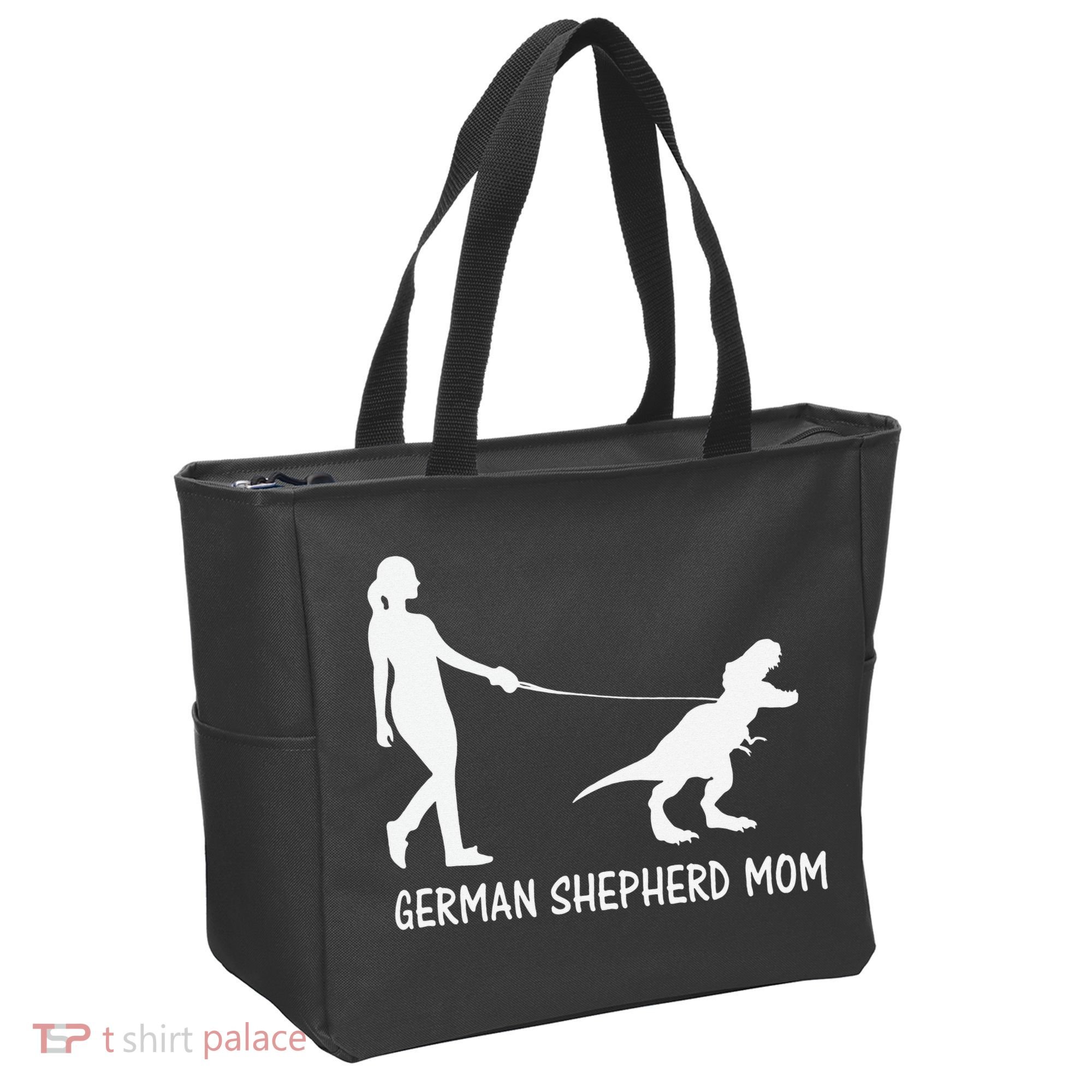 German Shepherd Mom Dinosaur GSD Owners Trex Mother Tote Bag