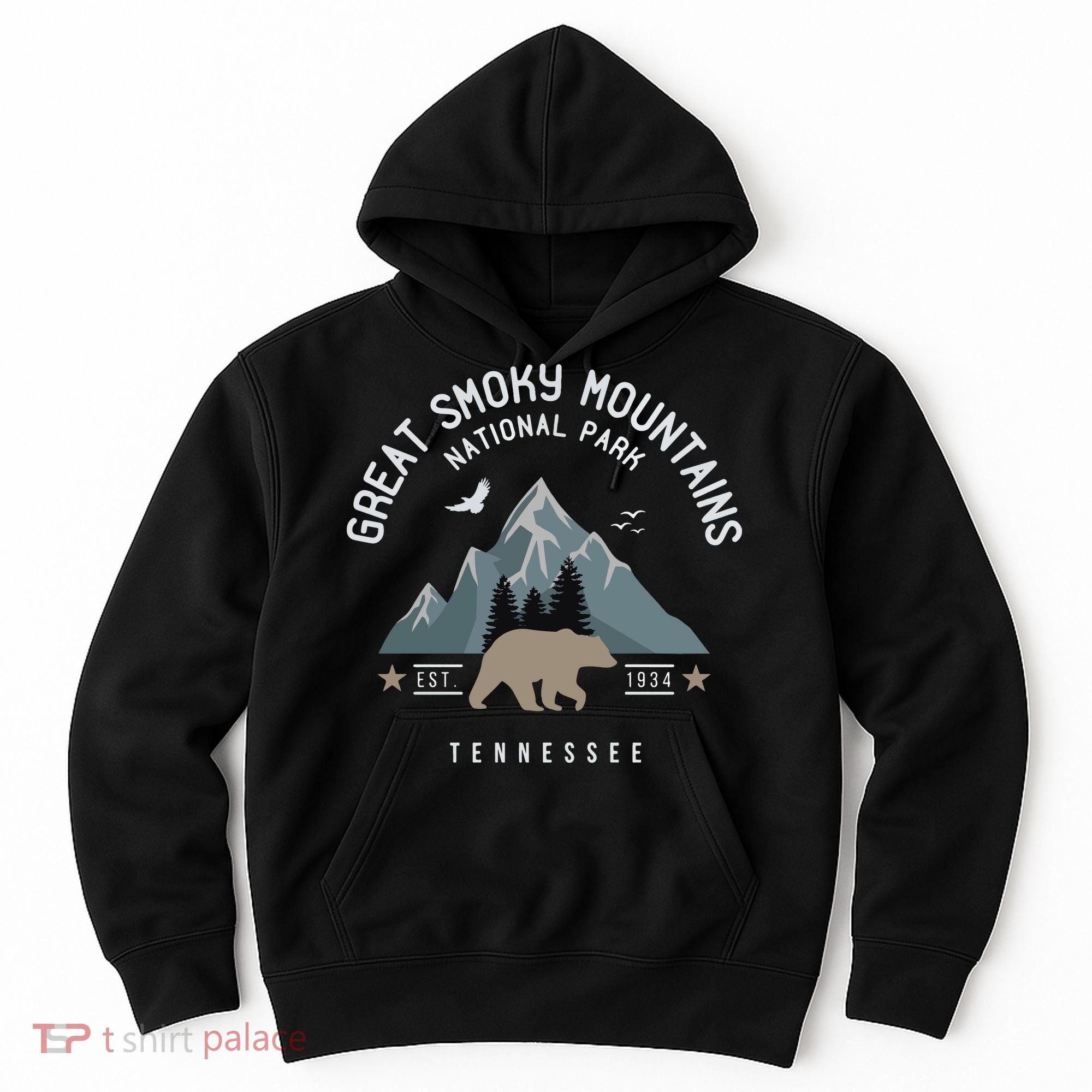 Great Smoky Mountains National Park Tennessee Camping Hoodie