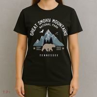 Great Smoky Mountains National Park Tennessee Camping T-Shirt thumb 4