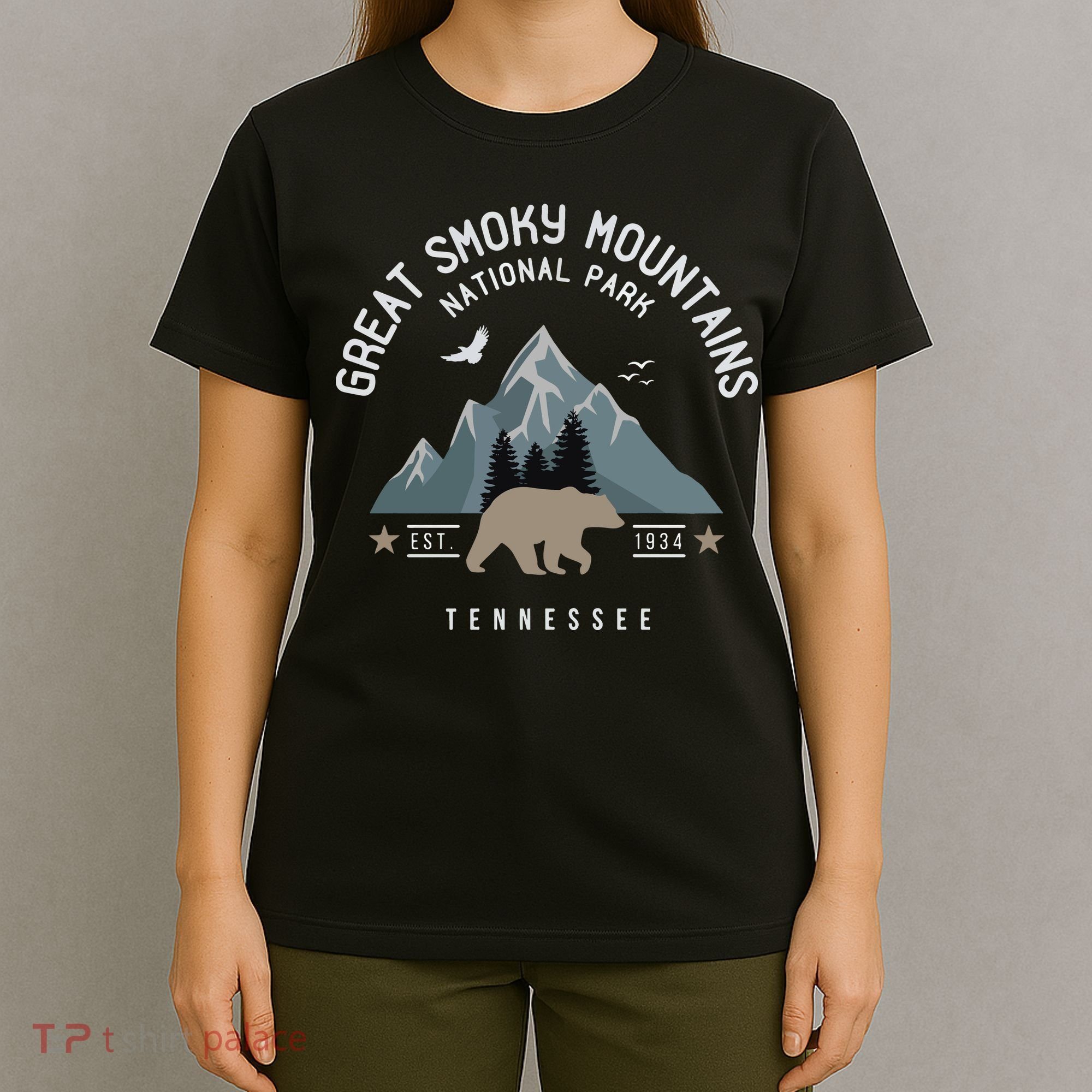 Great Smoky Mountains National Park Tennessee Camping T-Shirt