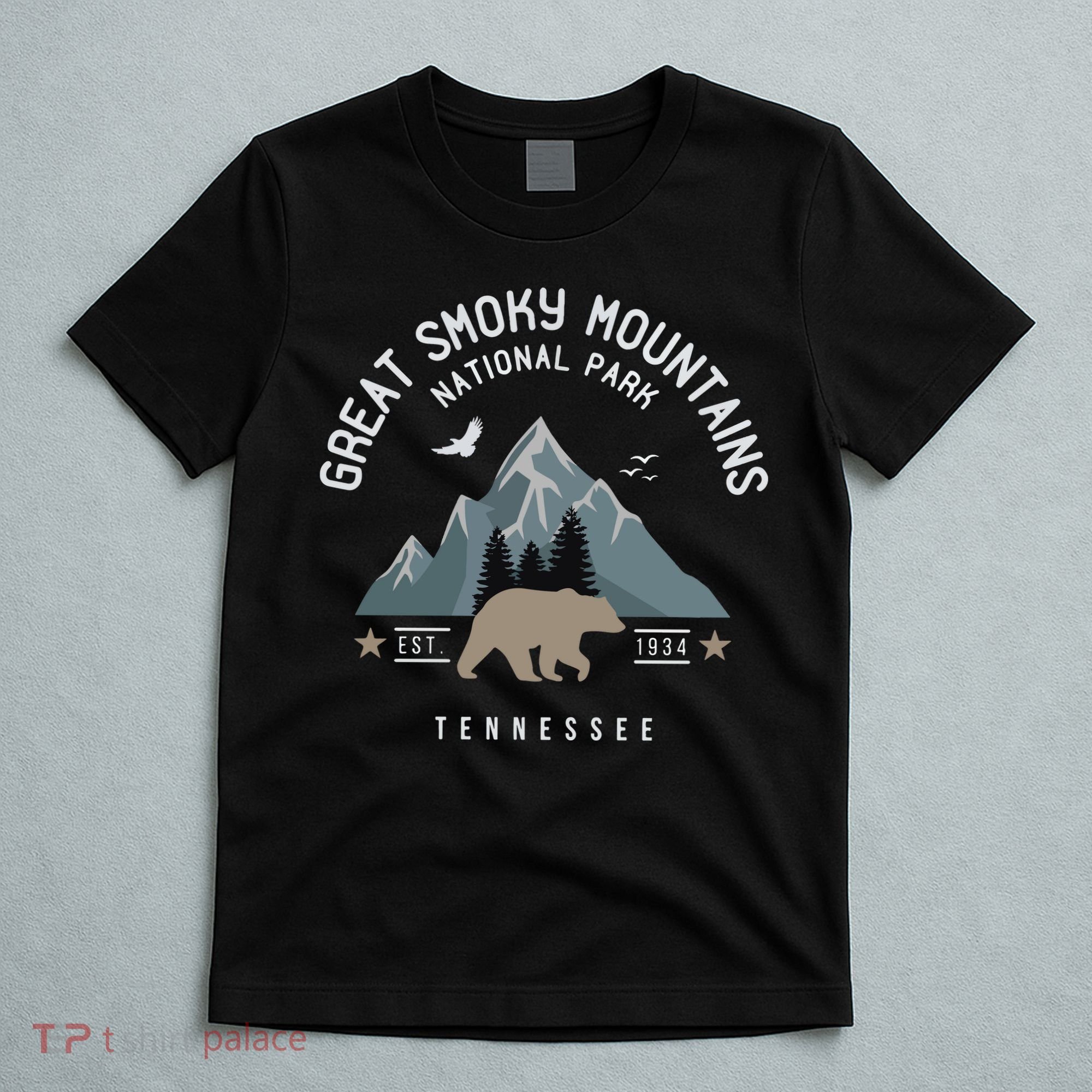 Great Smoky Mountains National Park Tennessee Camping T-Shirt