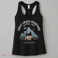 Great Smoky Mountains National Park Tennessee Camping Women's Tank Top thumb 3