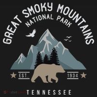 Great Smoky Mountains National Park Tennessee Camping Women's Tank Top thumb 5