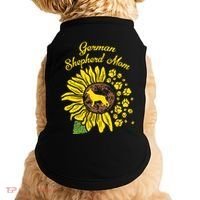 Ger Shepherd Mom Sunflower Paws K9 Dog Lover Owner Gift Doggie Tank thumb 0