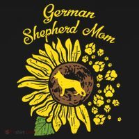 Ger Shepherd Mom Sunflower Paws K9 Dog Lover Owner Gift Doggie Tank thumb 4