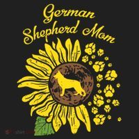 Ger Shepherd Mom Sunflower Paws K9 Dog Lover Owner Gift Beanie thumb 2