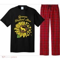 Ger Shepherd Mom Sunflower Paws K9 Dog Lover Owner Gift Pajama Set thumb 0