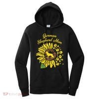 Ger Shepherd Mom Sunflower Paws K9 Dog Lover Owner Gift Women's Hoodie thumb 0