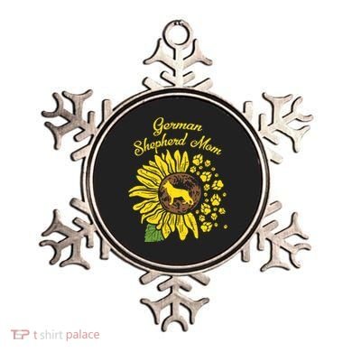 Ger Shepherd Mom Sunflower Paws K9 Dog Lover Owner Gift Ornament