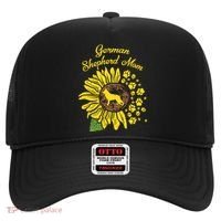 Ger Shepherd Mom Sunflower Paws K9 Dog Lover Owner Gift Hat thumb 0