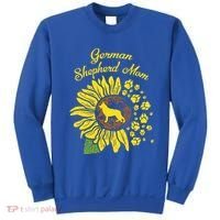 Ger Shepherd Mom Sunflower Paws K9 Dog Lover Owner Gift Sweatshirt thumb 0