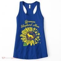 Ger Shepherd Mom Sunflower Paws K9 Dog Lover Owner Gift Women's Tank Top thumb 0