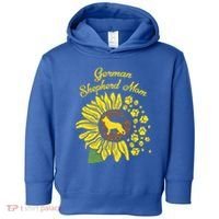 Ger Shepherd Mom Sunflower Paws K9 Dog Lover Owner Gift Toddler Hoodie thumb 0