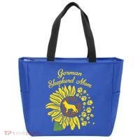 Ger Shepherd Mom Sunflower Paws K9 Dog Lover Owner Gift Tote Bag thumb 0