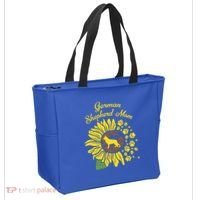 Ger Shepherd Mom Sunflower Paws K9 Dog Lover Owner Gift Tote Bag thumb 2