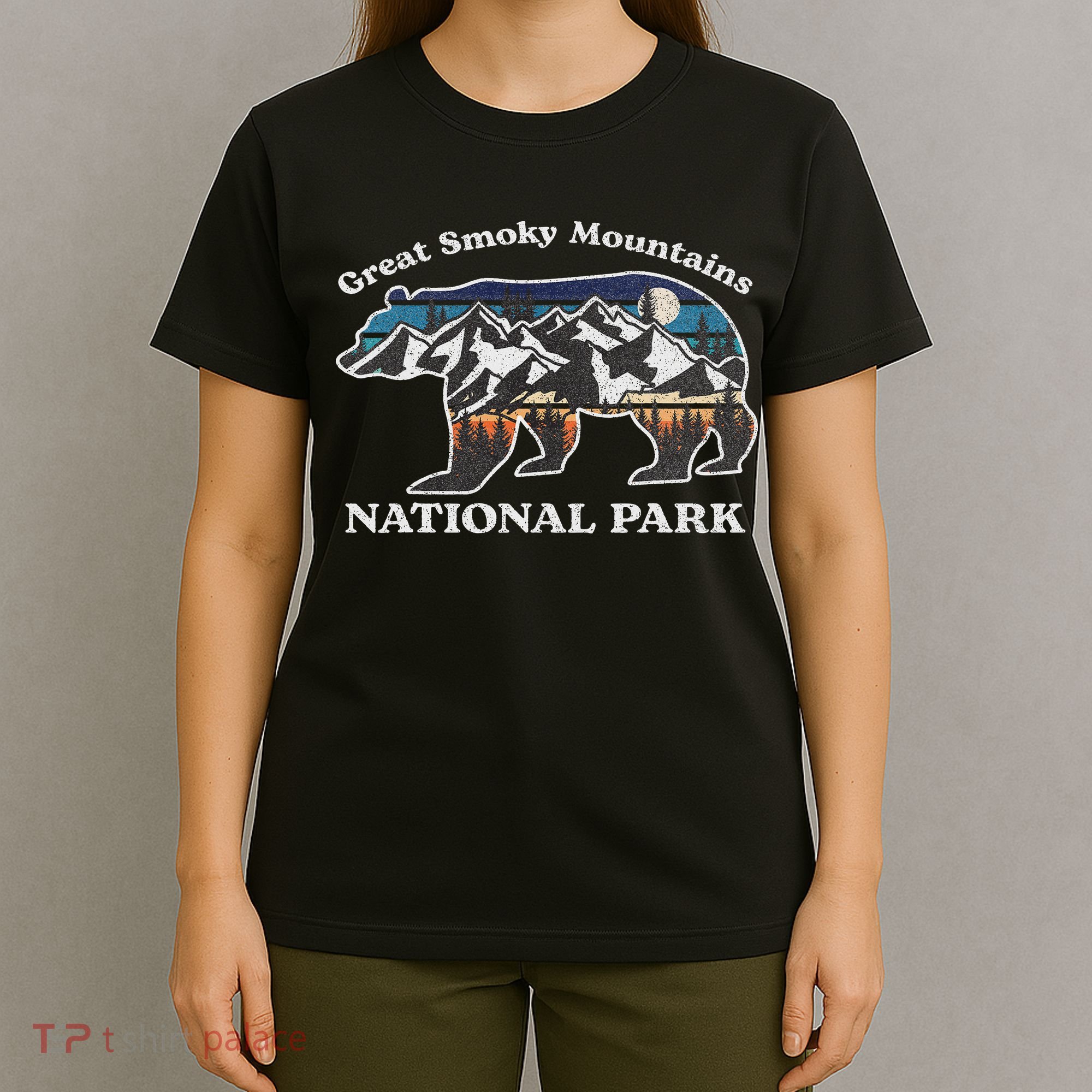 Great Smoky Mountains National Park Bear Hiking Souvenir T-Shirt