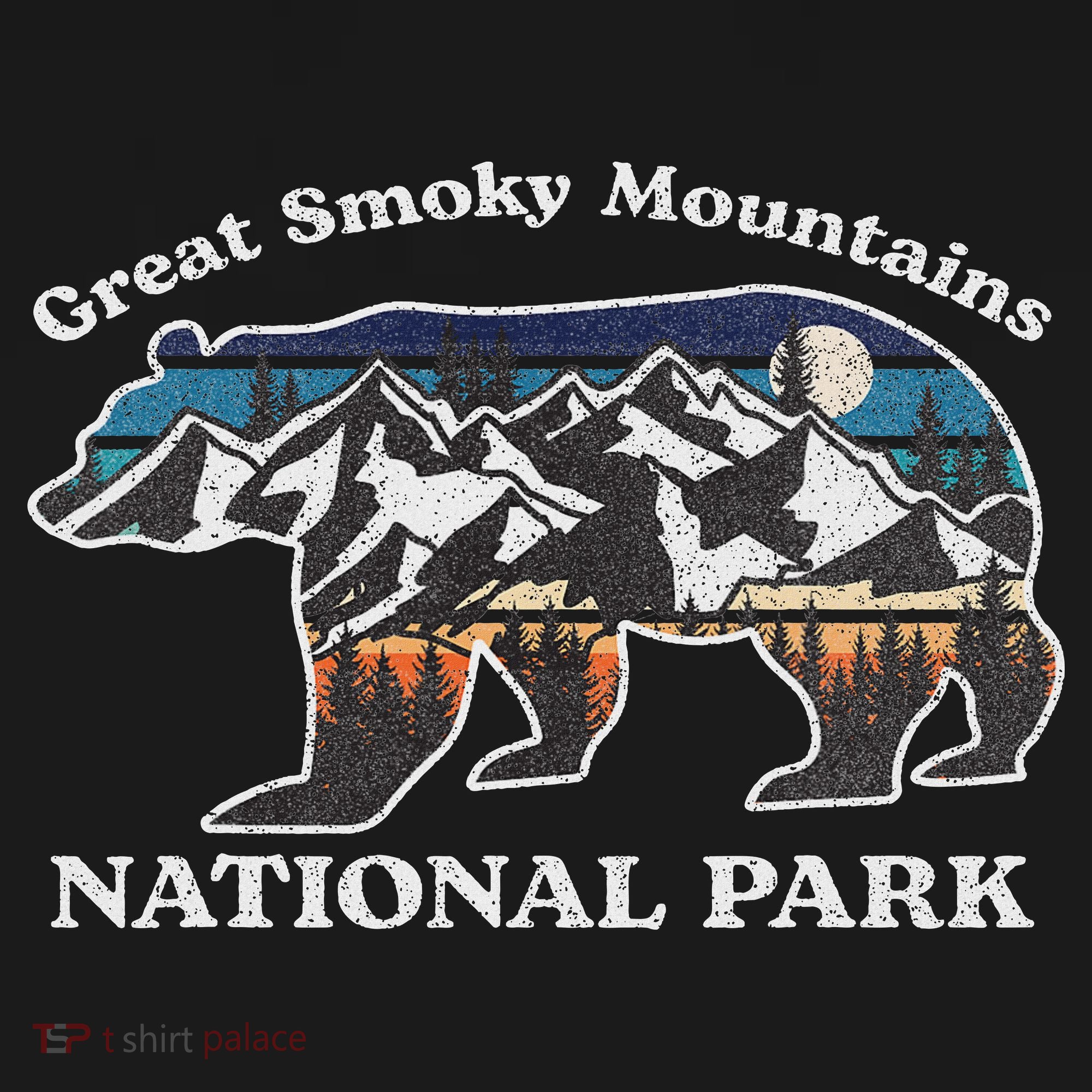 Great Smoky Mountains National Park Bear Hiking Souvenir T-Shirt