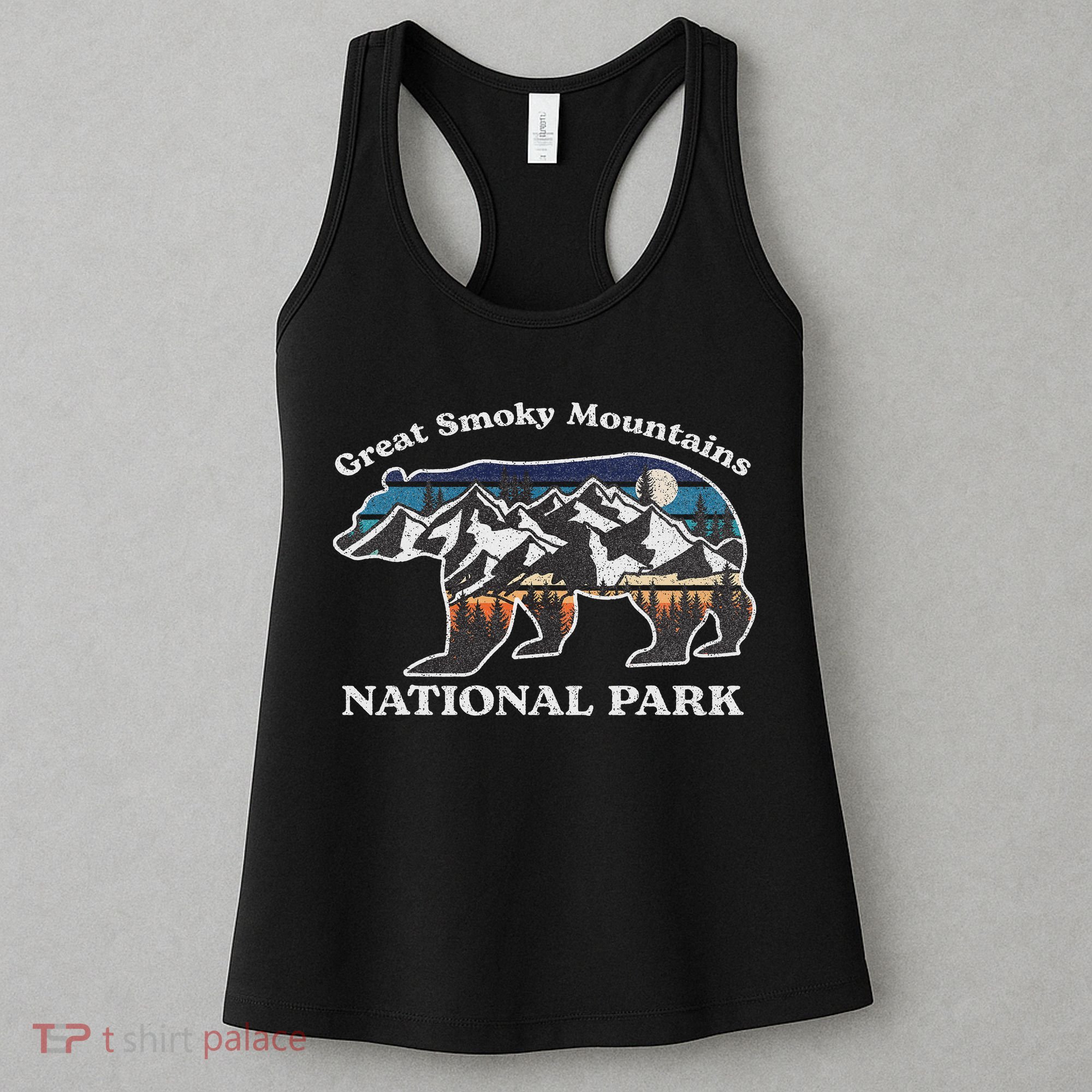 Great Smoky Mountains National Park Bear Hiking Souvenir Women's Tank Top