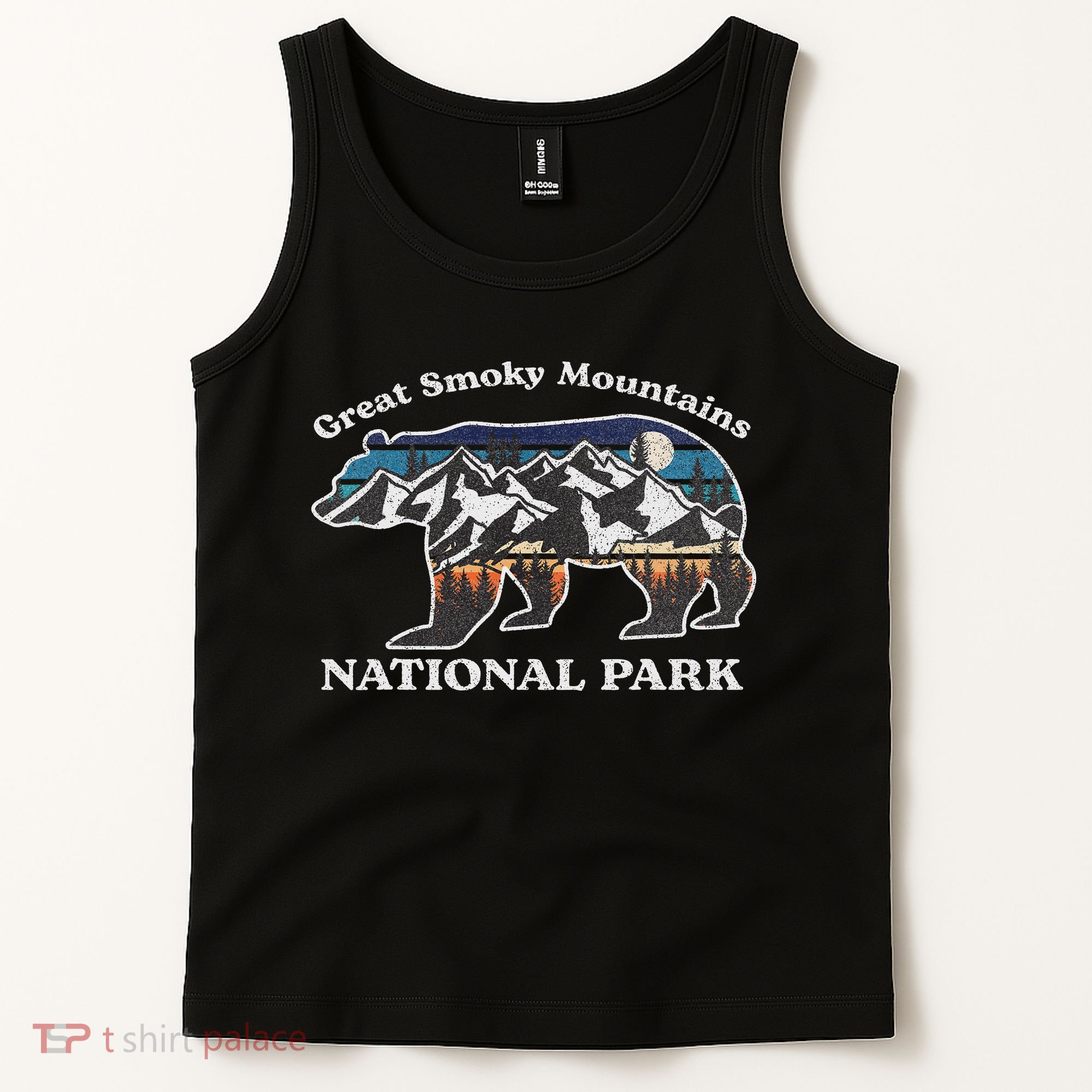 Great Smoky Mountains National Park Bear Hiking Souvenir Tank Top