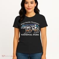 Great Smoky Mountains National Park Bear Hiking Souvenir Women's T-Shirt thumb 4