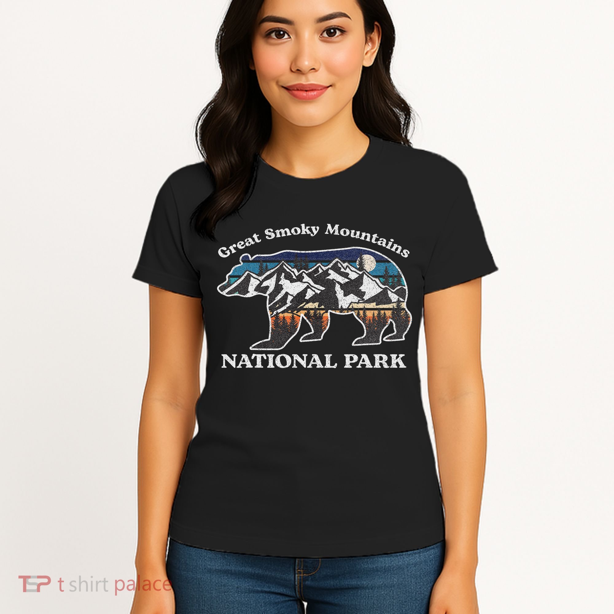 Great Smoky Mountains National Park Bear Hiking Souvenir Women's T-Shirt