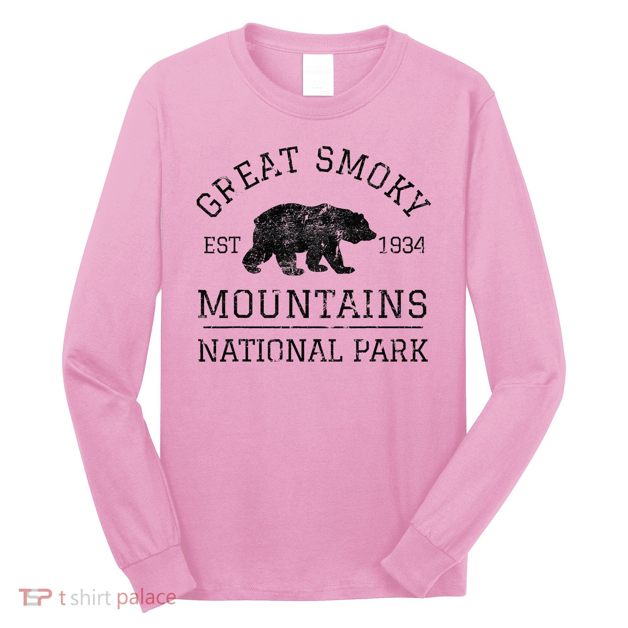 Great Smoky Mountains National Park Tennessee Bear Long Sleeve Shirt