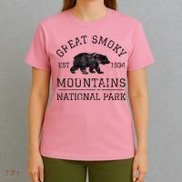 Great Smoky Mountains National Park Tennessee Bear T-Shirt thumb 4