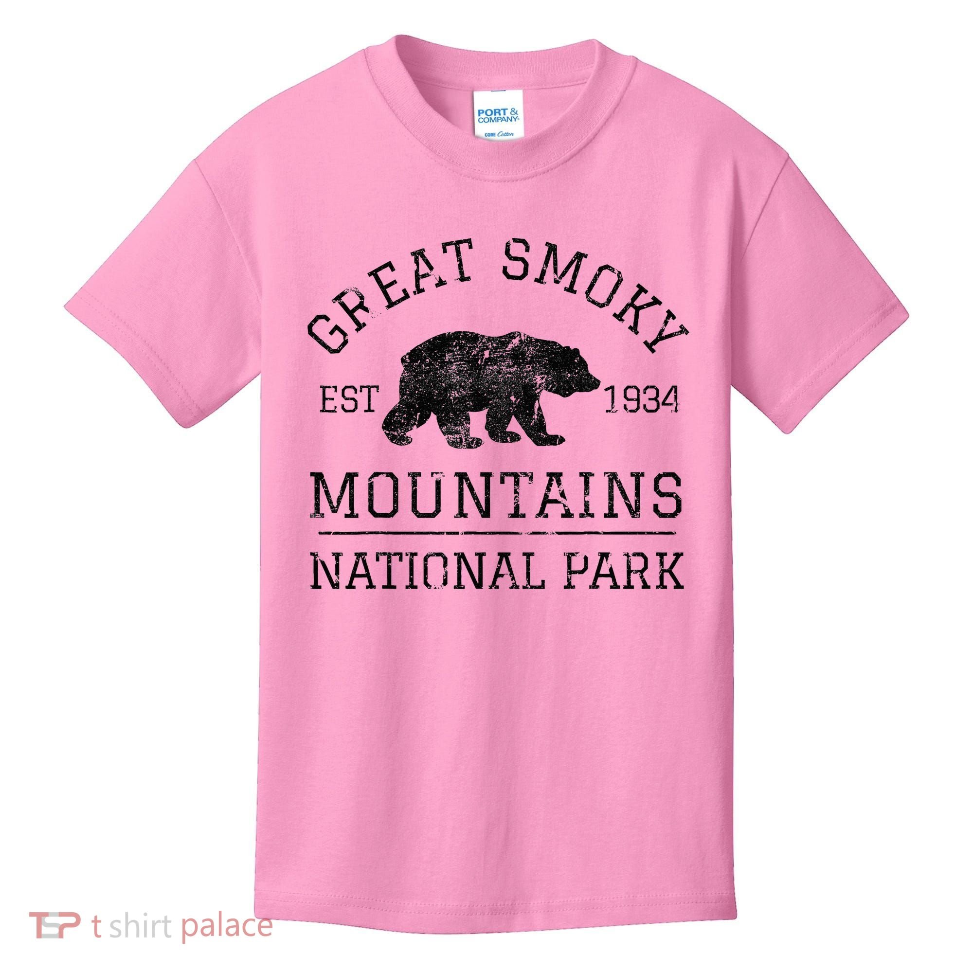 Great Smoky Mountains National Park Tennessee Bear Kids T-Shirt
