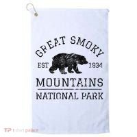Great Smoky Mountains National Park Tennessee Bear Golf Towel thumb 0