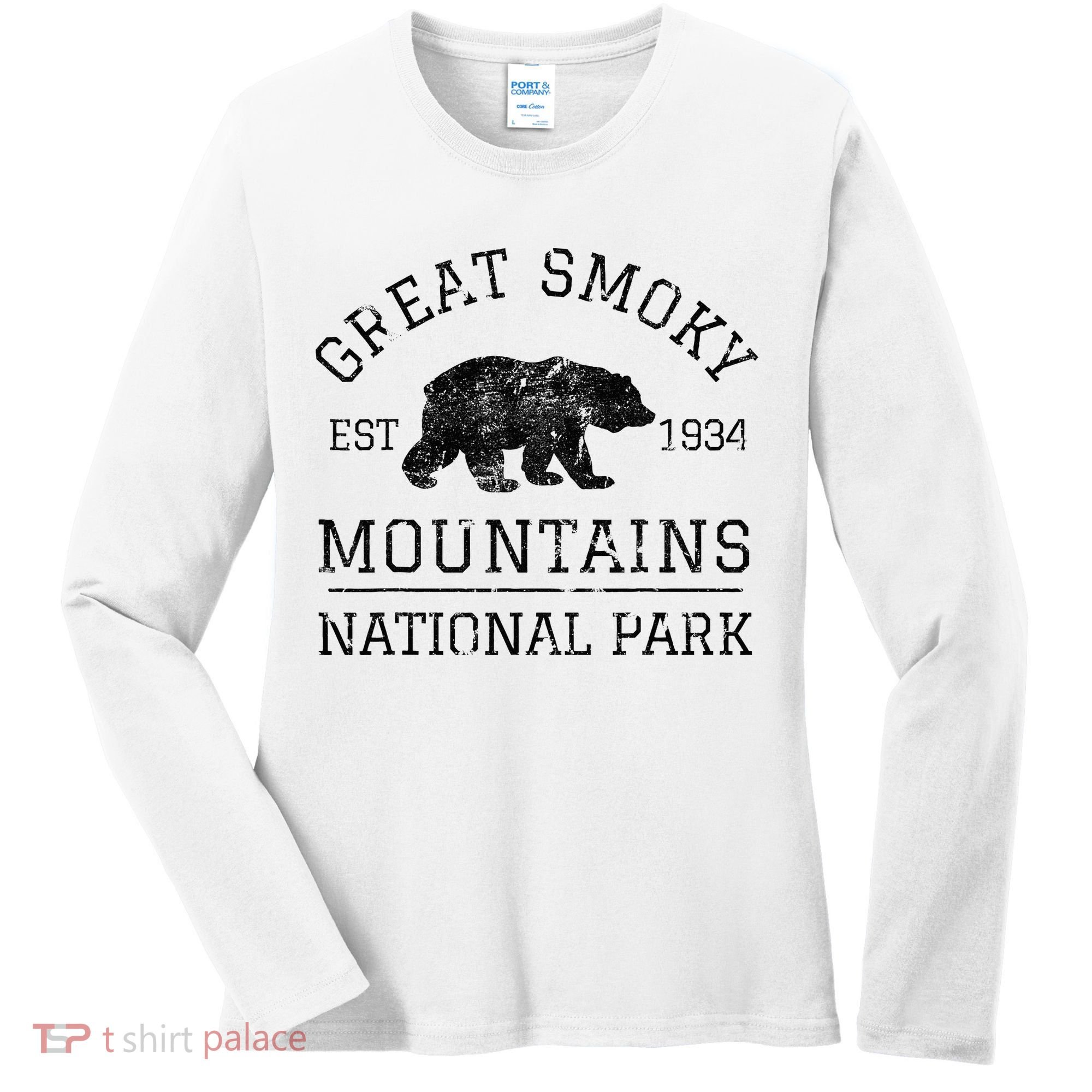 Great Smoky Mountains National Park Tennessee Bear Women's Long Sleeve Shirt