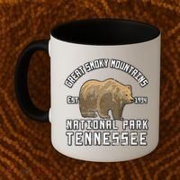 Great Smoky Mountains National Park Bear Nature Hiking Gift Coffee Mug thumb 2