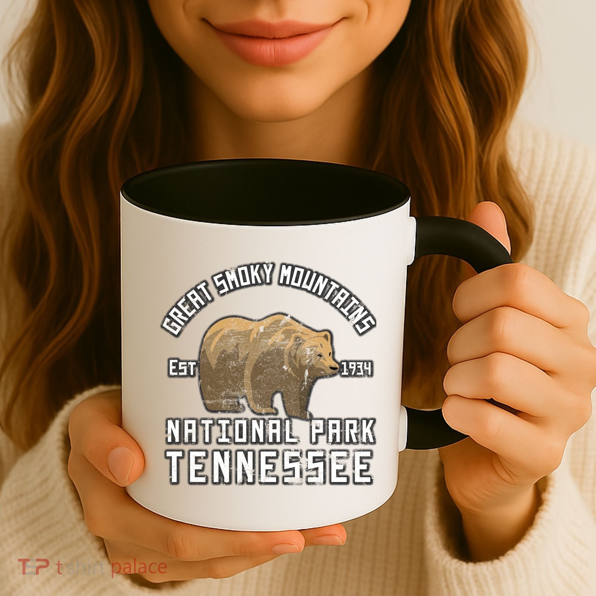 Great Smoky Mountains National Park Bear Nature Hiking Gift Coffee Mug