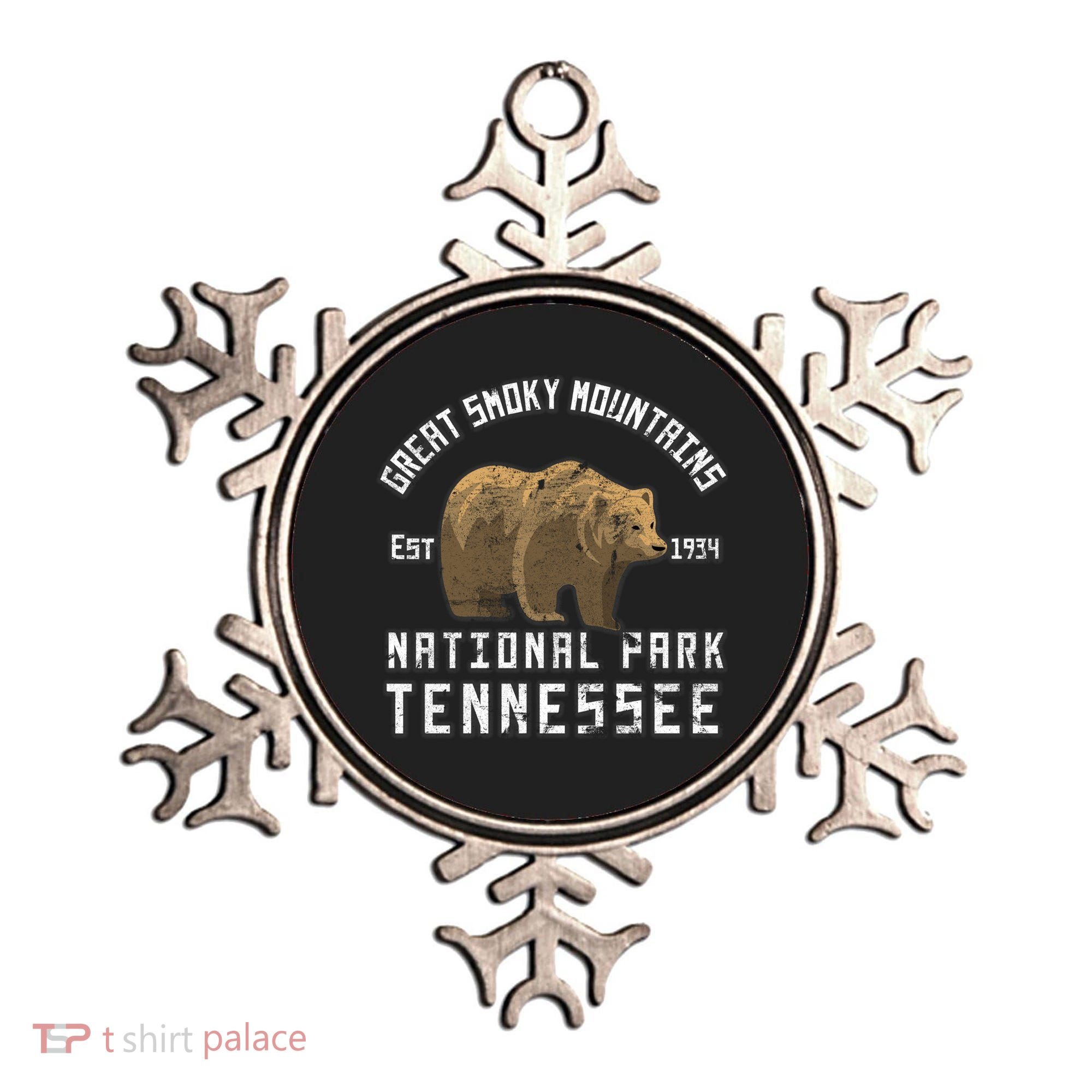 Great Smoky Mountains National Park Bear Nature Hiking Gift Ornament