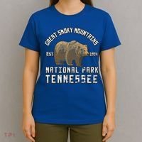 Great Smoky Mountains National Park Bear Nature Hiking Gift T-Shirt thumb 4