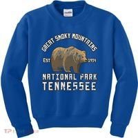 Great Smoky Mountains National Park Bear Nature Hiking Gift Kids Sweatshirt thumb 0