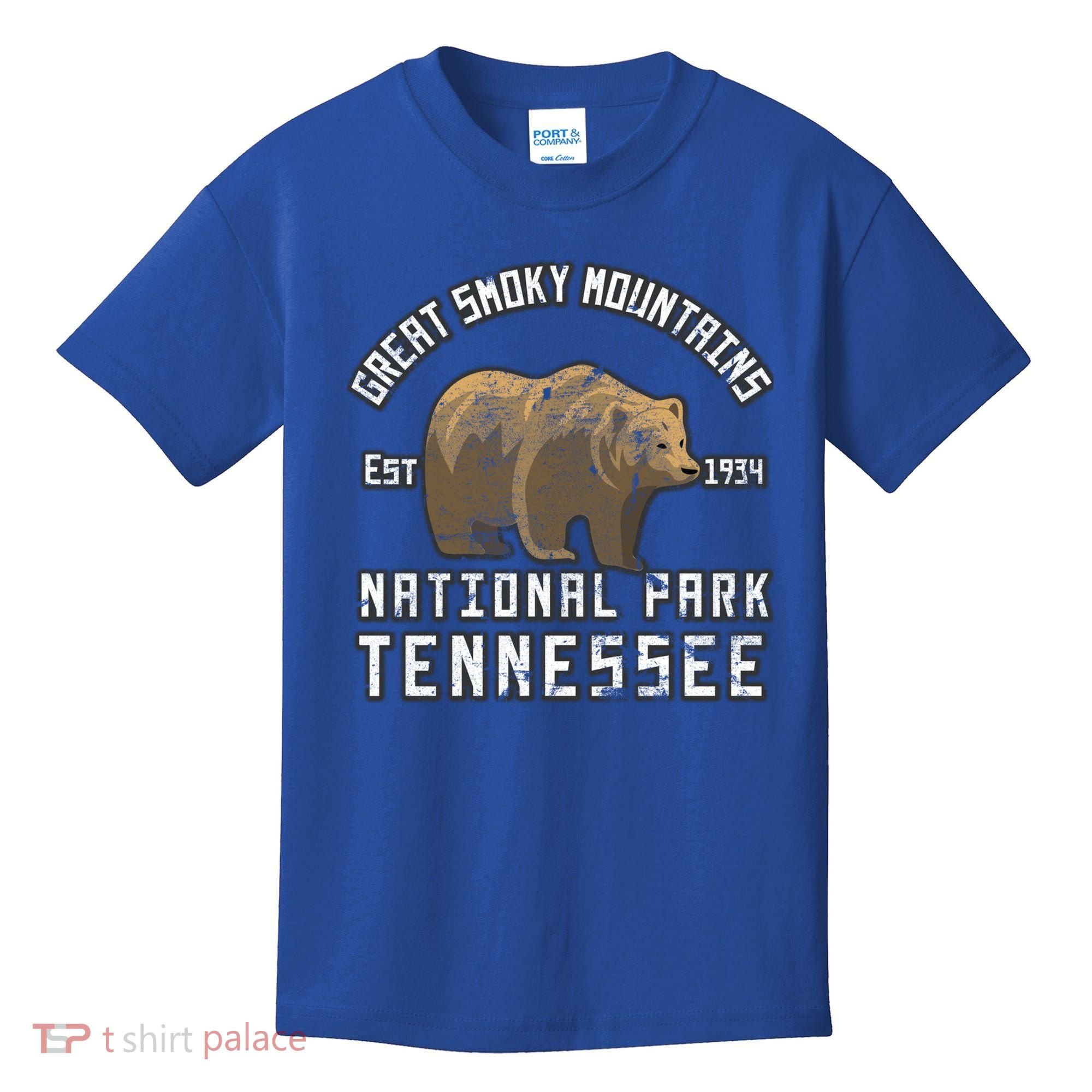 Great Smoky Mountains National Park Bear Nature Hiking Gift Kids T-Shirt