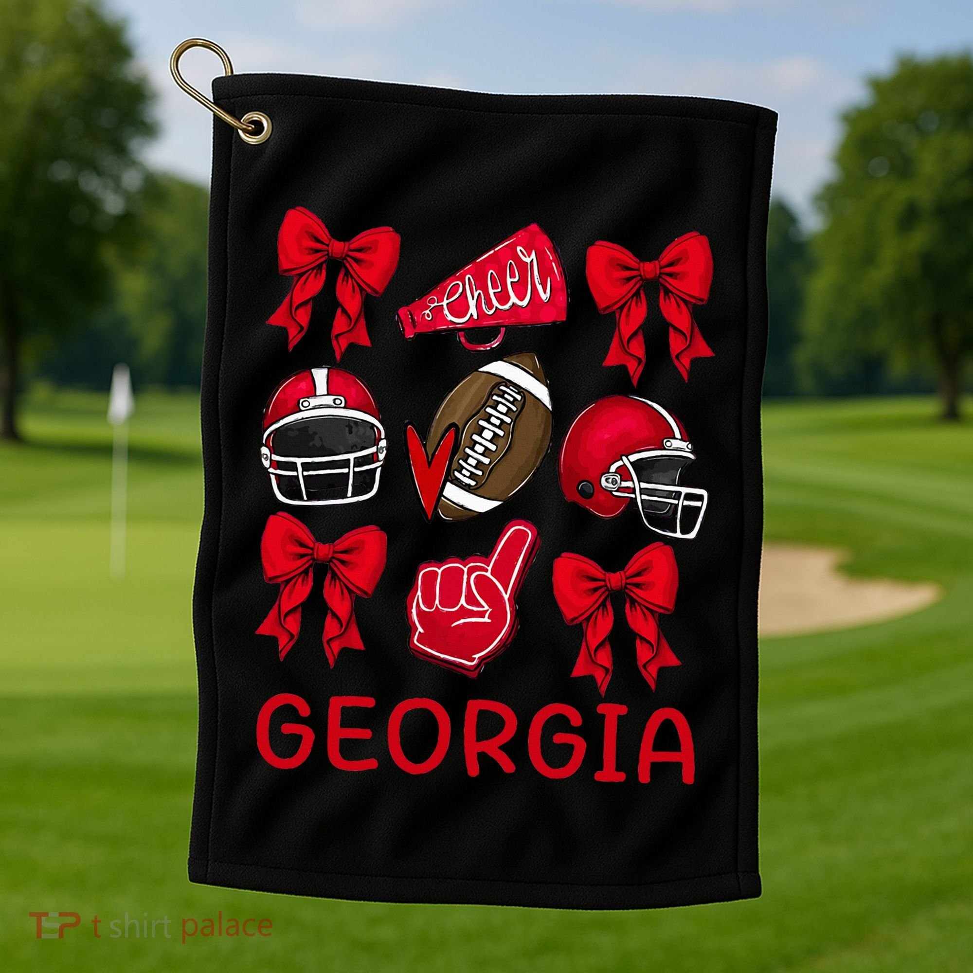 Georgia Sister Niece Coquette Bow Golf Towel