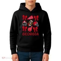 Georgia Sister Niece Coquette Bow Kids Hoodie thumb 4