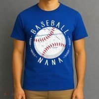 Grandmother Sports Nana Baseball Mother, Mother's Day T-Shirt thumb 3