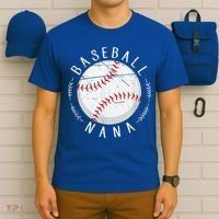 Grandmother Sports Nana Baseball Mother, Mother's Day T-Shirt thumb 6