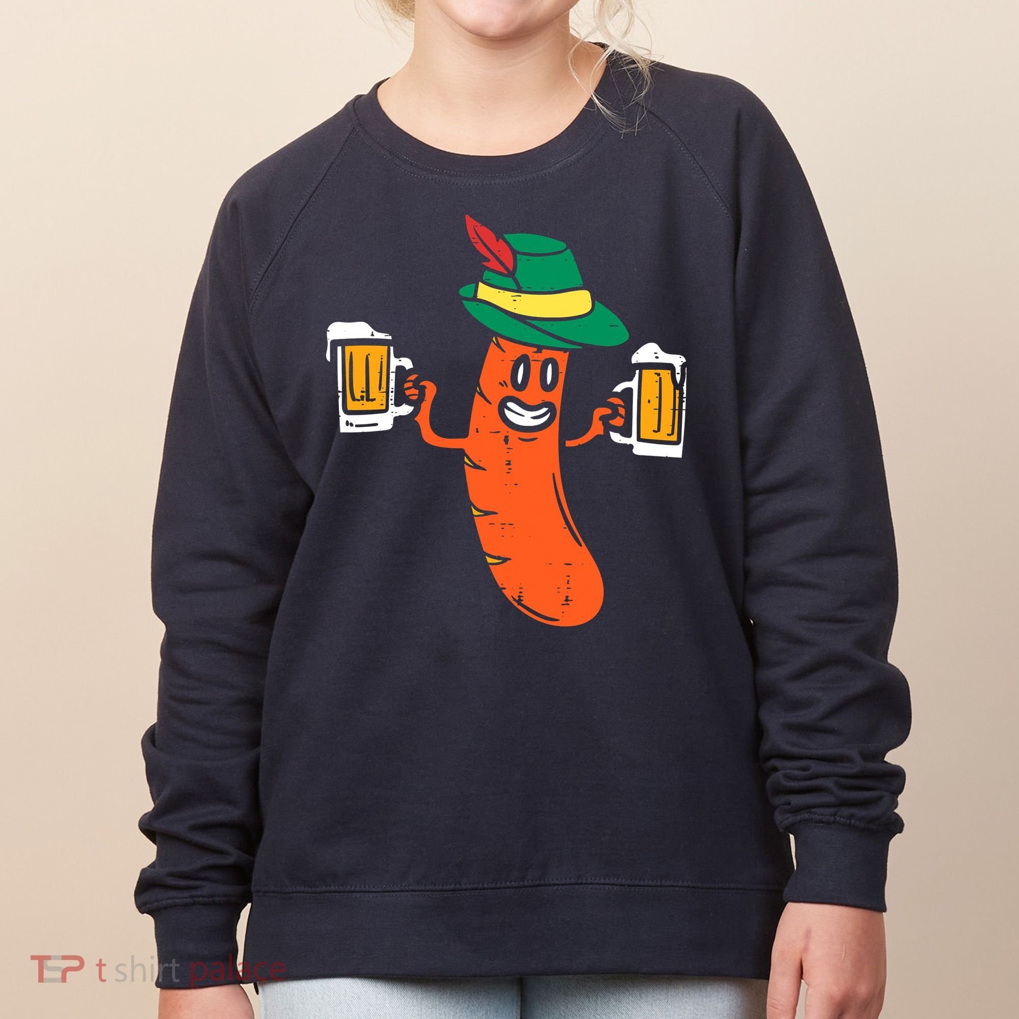 German Sausage Oktoberfest Wurst Bavarian Women's Sweatshirt