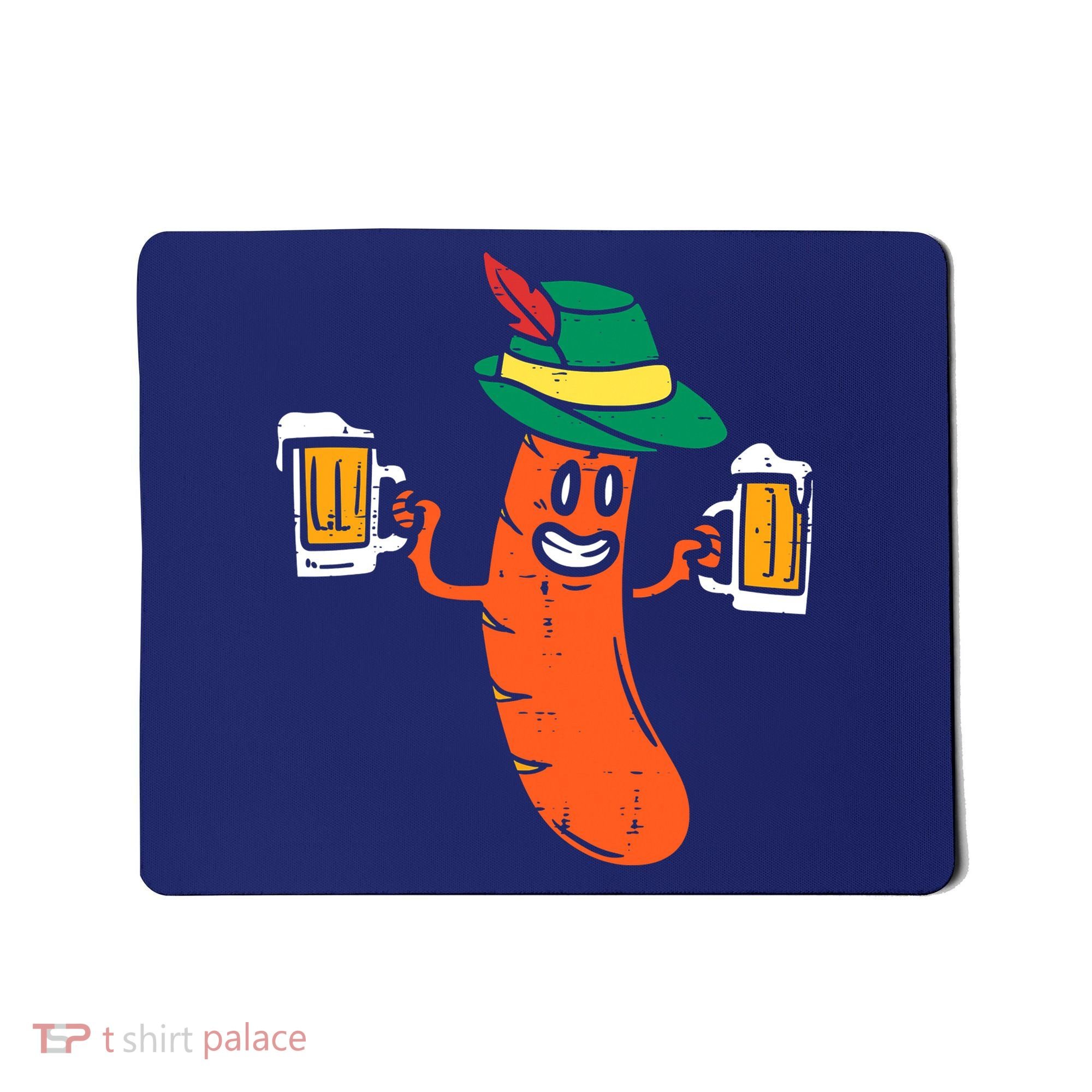 German Sausage Oktoberfest Wurst Bavarian Mousepad