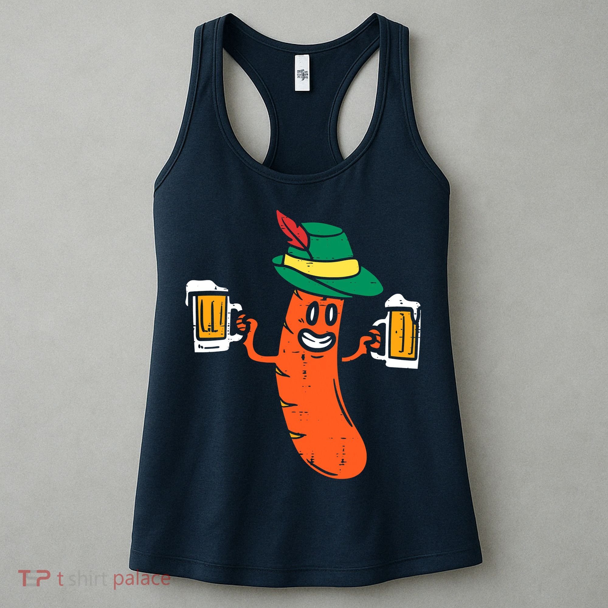 German Sausage Oktoberfest Wurst Bavarian Women's Tank Top