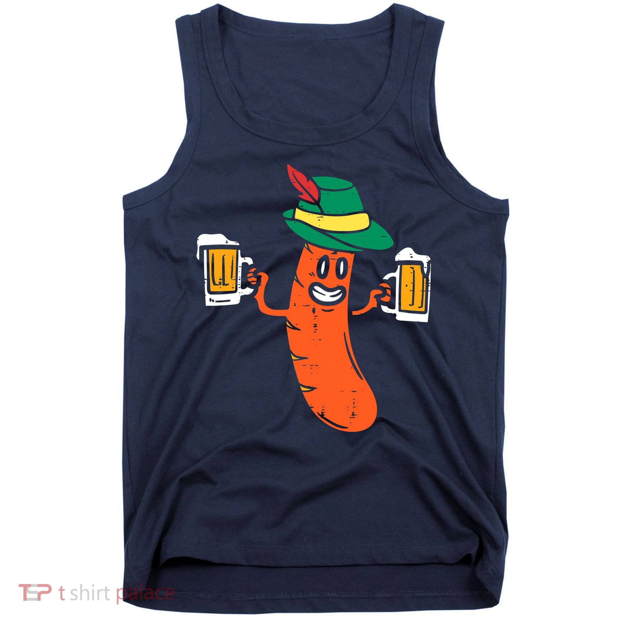 German Sausage Oktoberfest Wurst Bavarian Tank Top