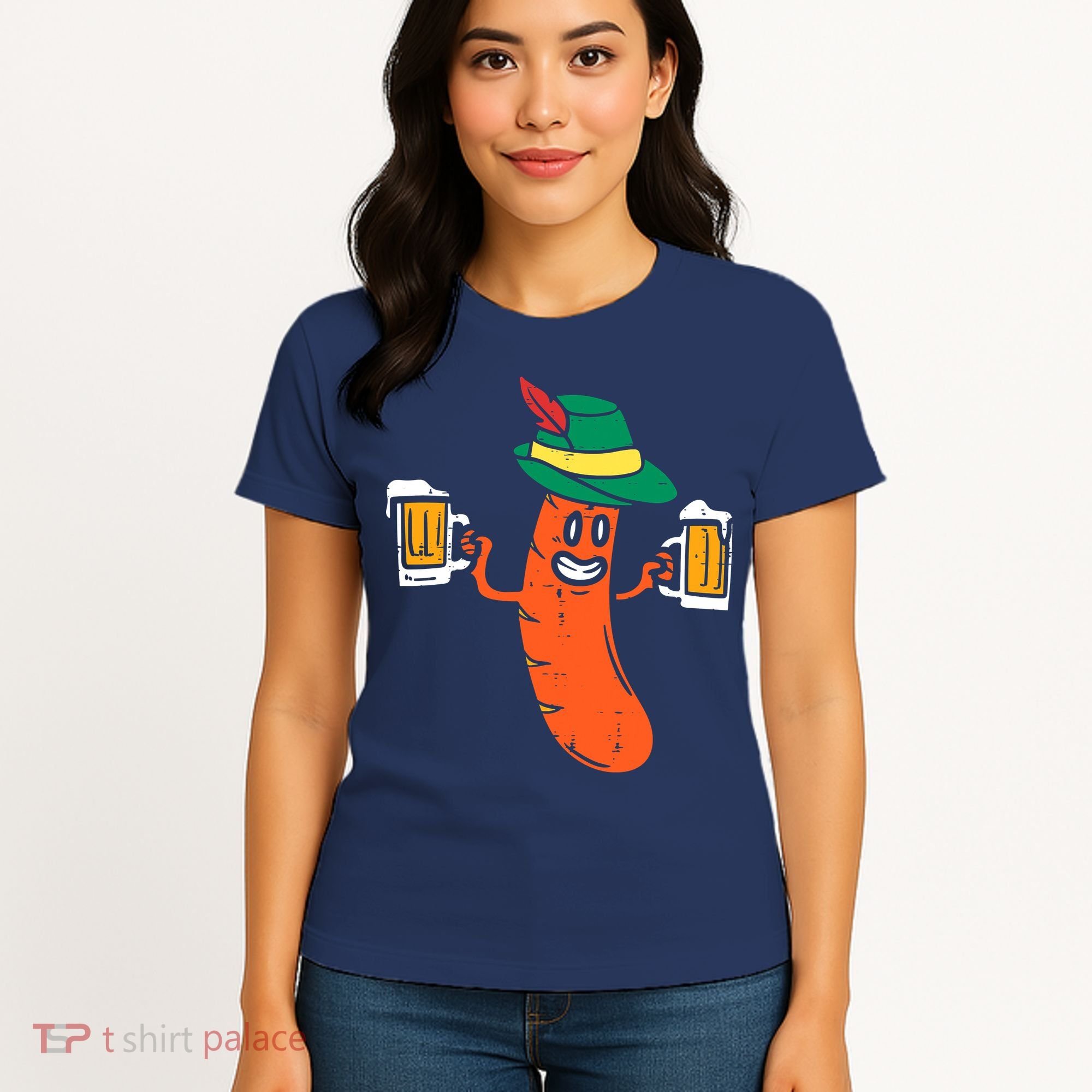 German Sausage Oktoberfest Wurst Bavarian Women's T-Shirt
