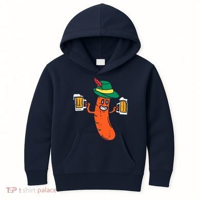 German Sausage Oktoberfest Wurst Bavarian Kids Hoodie