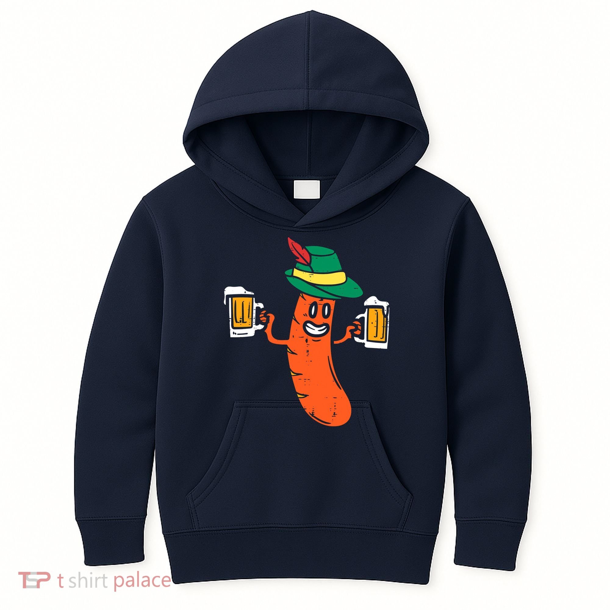 German Sausage Oktoberfest Wurst Bavarian Kids Hoodie