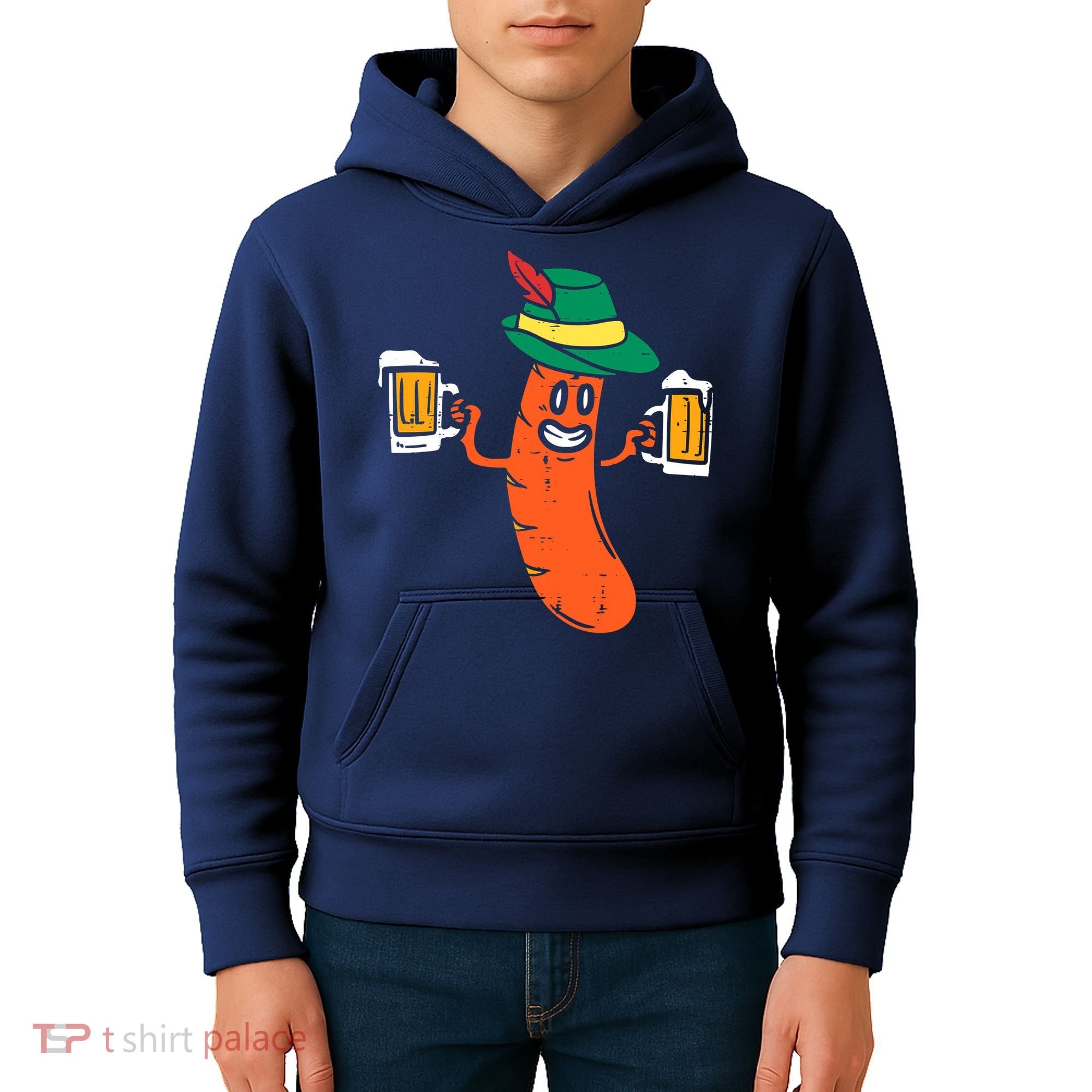 German Sausage Oktoberfest Wurst Bavarian Kids Hoodie