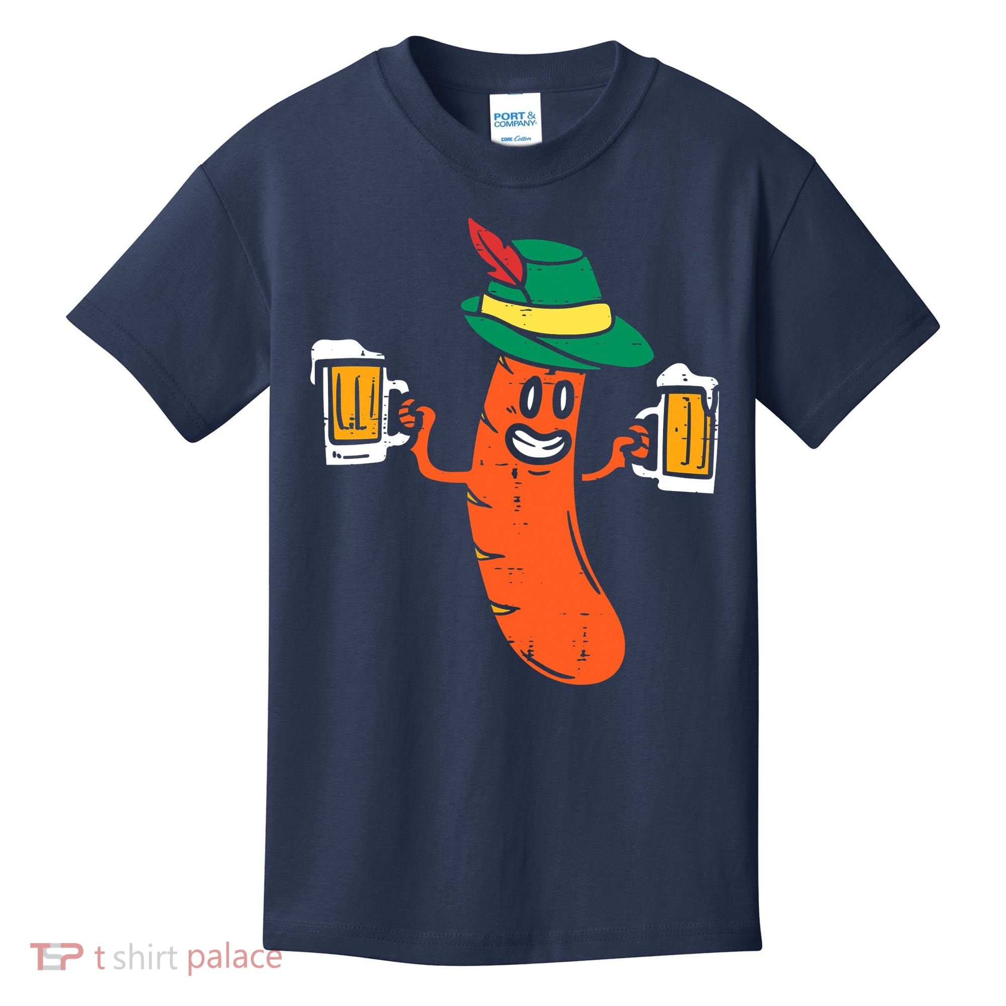 German Sausage Oktoberfest Wurst Bavarian Kids T-Shirt