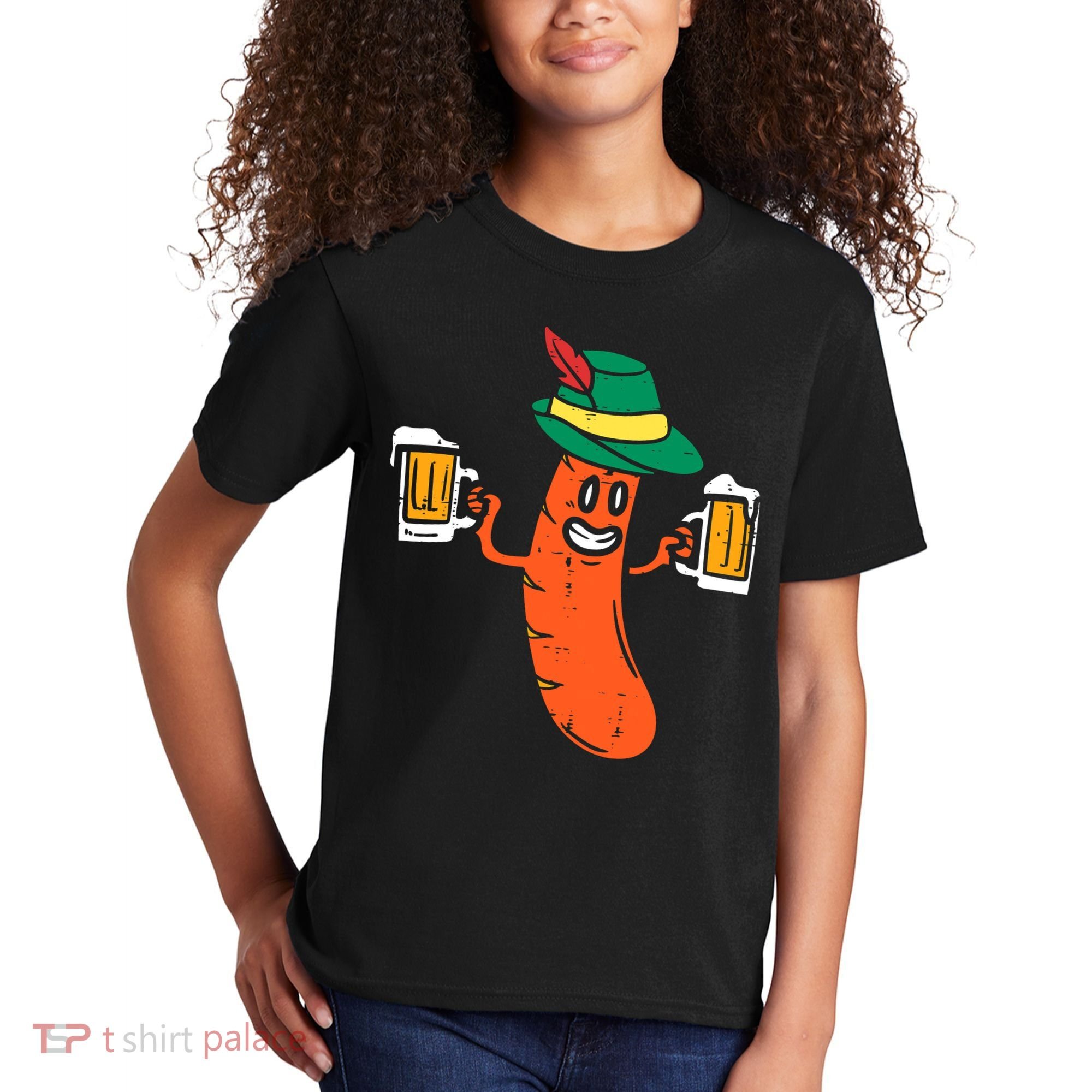 German Sausage Oktoberfest Wurst Bavarian Kids T-Shirt